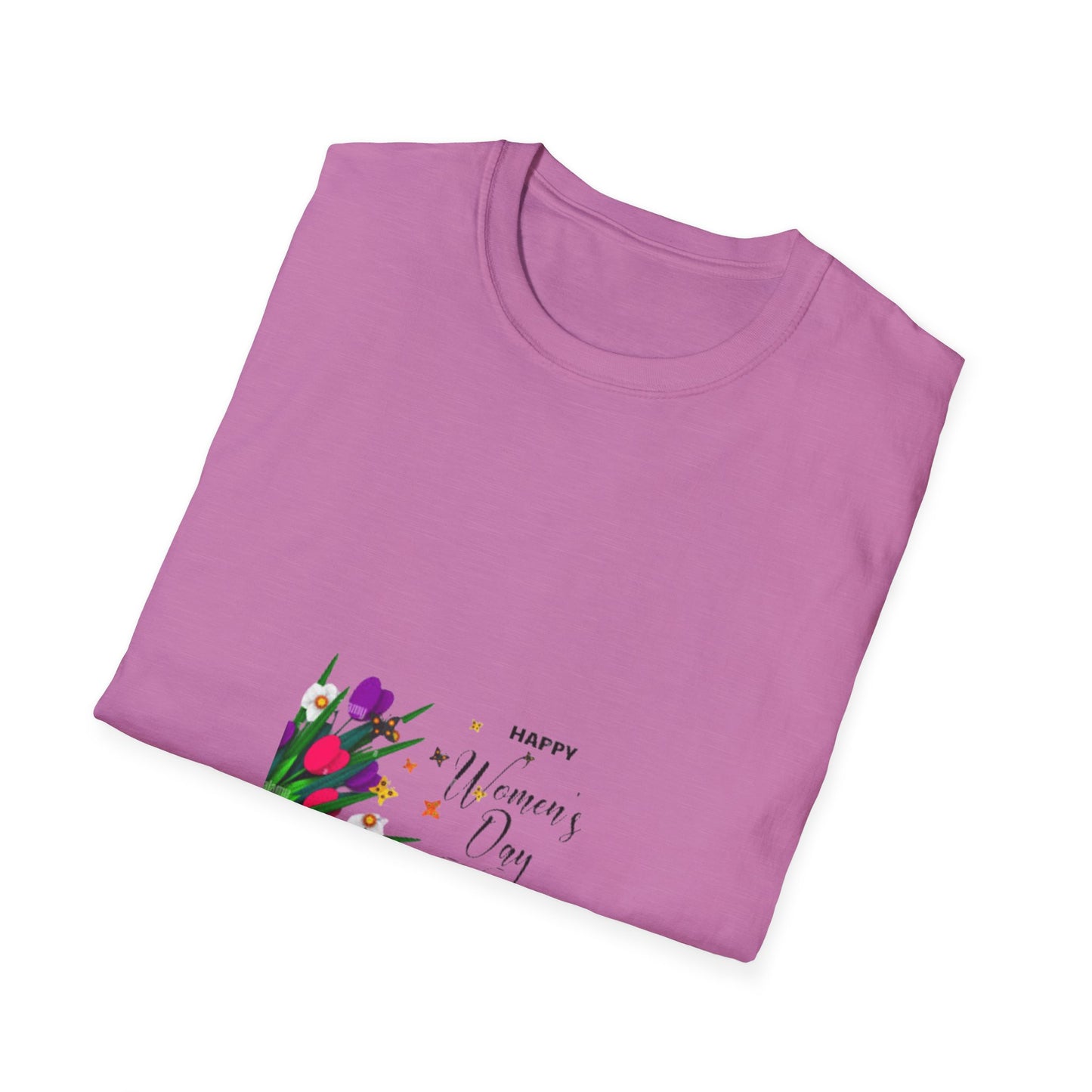 Happy Women's Day Floral Unisex Softstyle T-Shirt