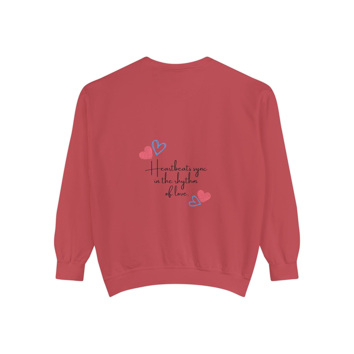 Heartfelt Love Sweatshirt - Unisex Garment-Dyed Sweatshirt for Comfort and Connection