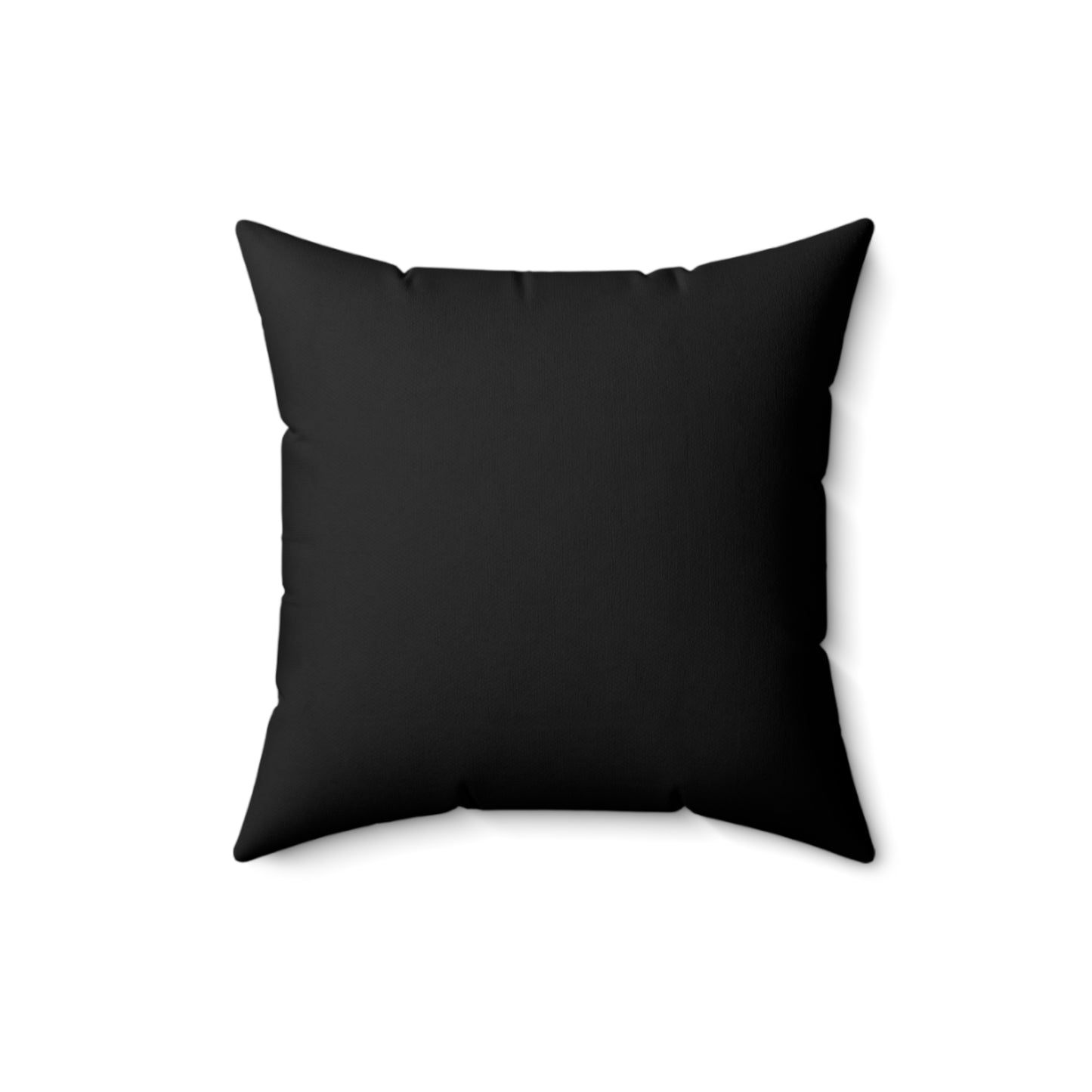 Personalized Black Spun Polyester Pillow - Custom Logo or Name Design