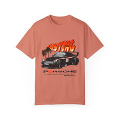 Retro Racing Unisex Garment-Dyed T-Shirt | Perfect for Car Enthusiasts