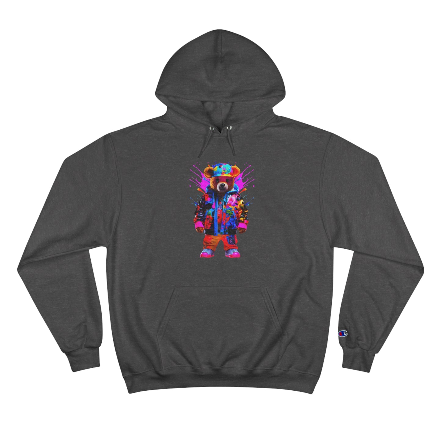 Colorful Bear Champion Hoodie for Kids - Fun and Playful Sweatshirt