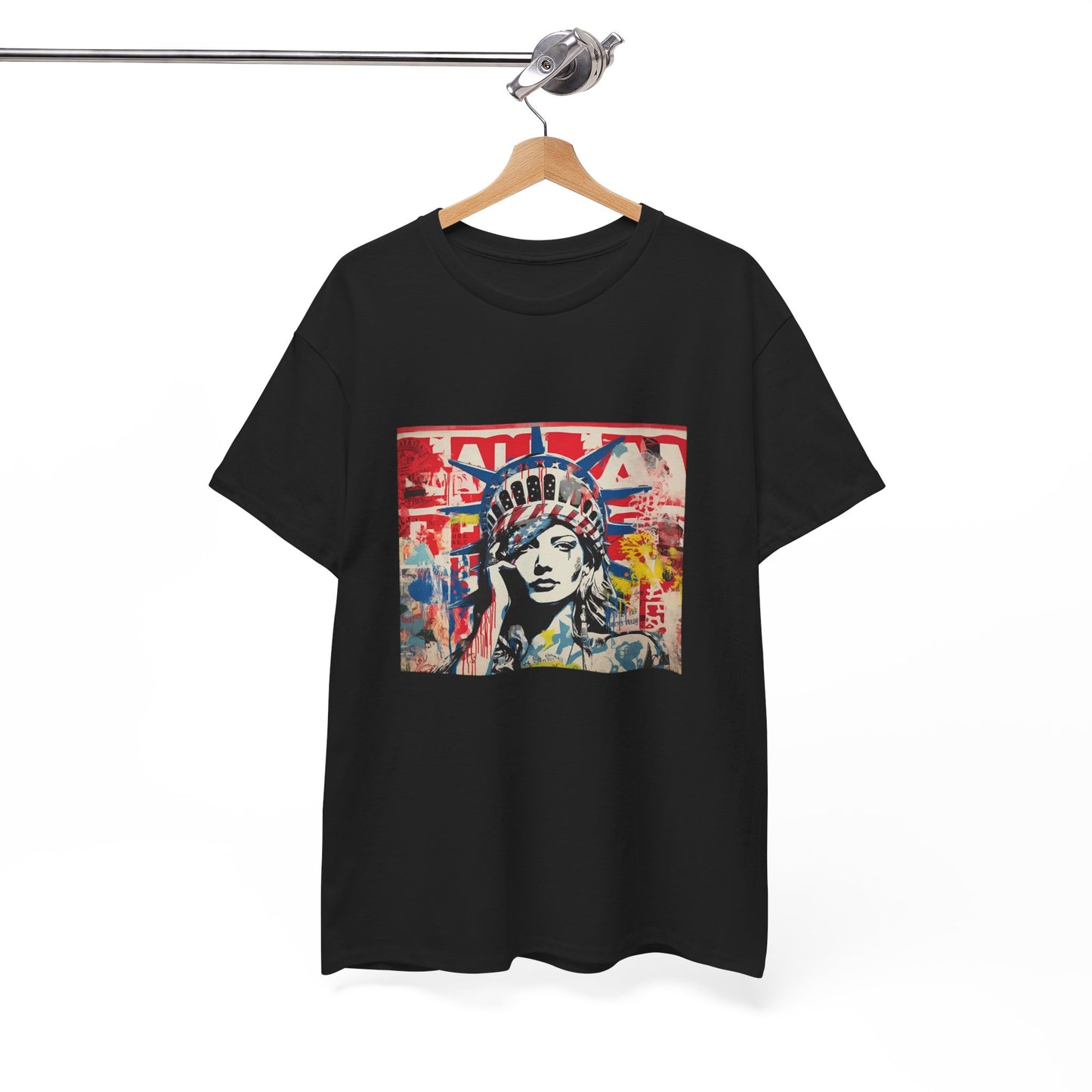 Artistic Graphic Unisex Heavy Cotton Tee - Bold Street Art Design