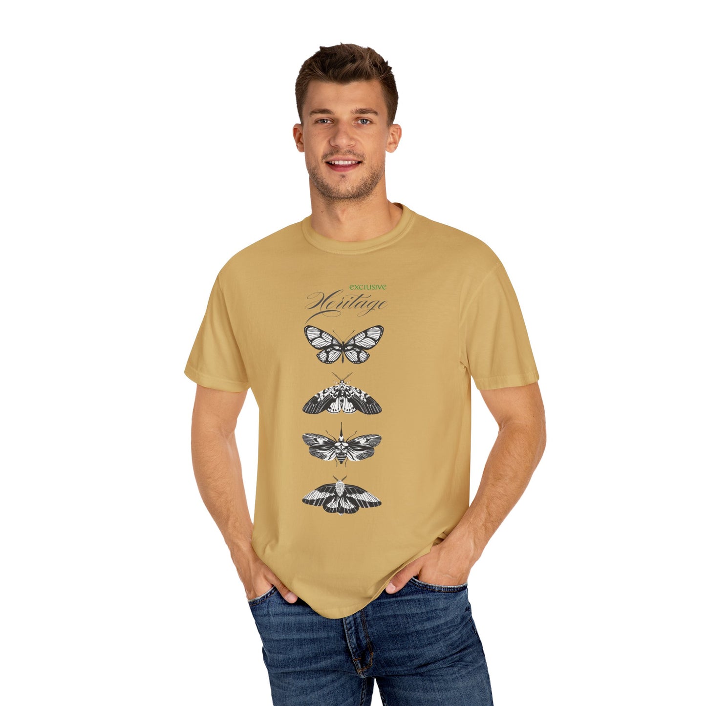 Heritage Butterfly Unisex Garment-Dyed T-shirt