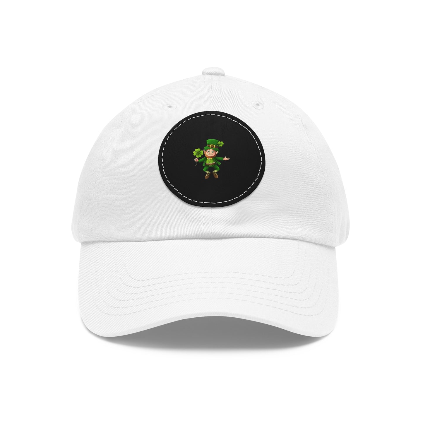 Lucky Leprechaun Dad Hat with Leather Patch