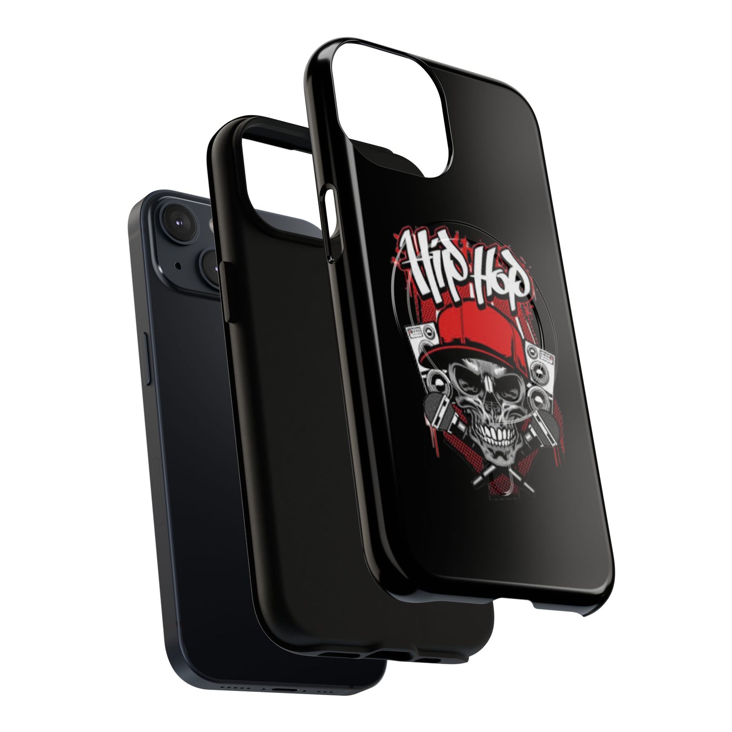 Hip Hop Skull Tough Magnetic Phone Case - Durable Protection with Stylish Design