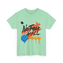 No Fear Unisex Heavy Cotton Tee - Vibrant Graphic Shirt for Casual Style