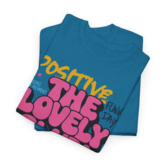 Positive Vibes Unisex Heavy Cotton Tee - The Lovely Club Design