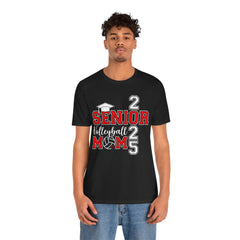 Senior Volleyball Mom 2025 Unisex Tee