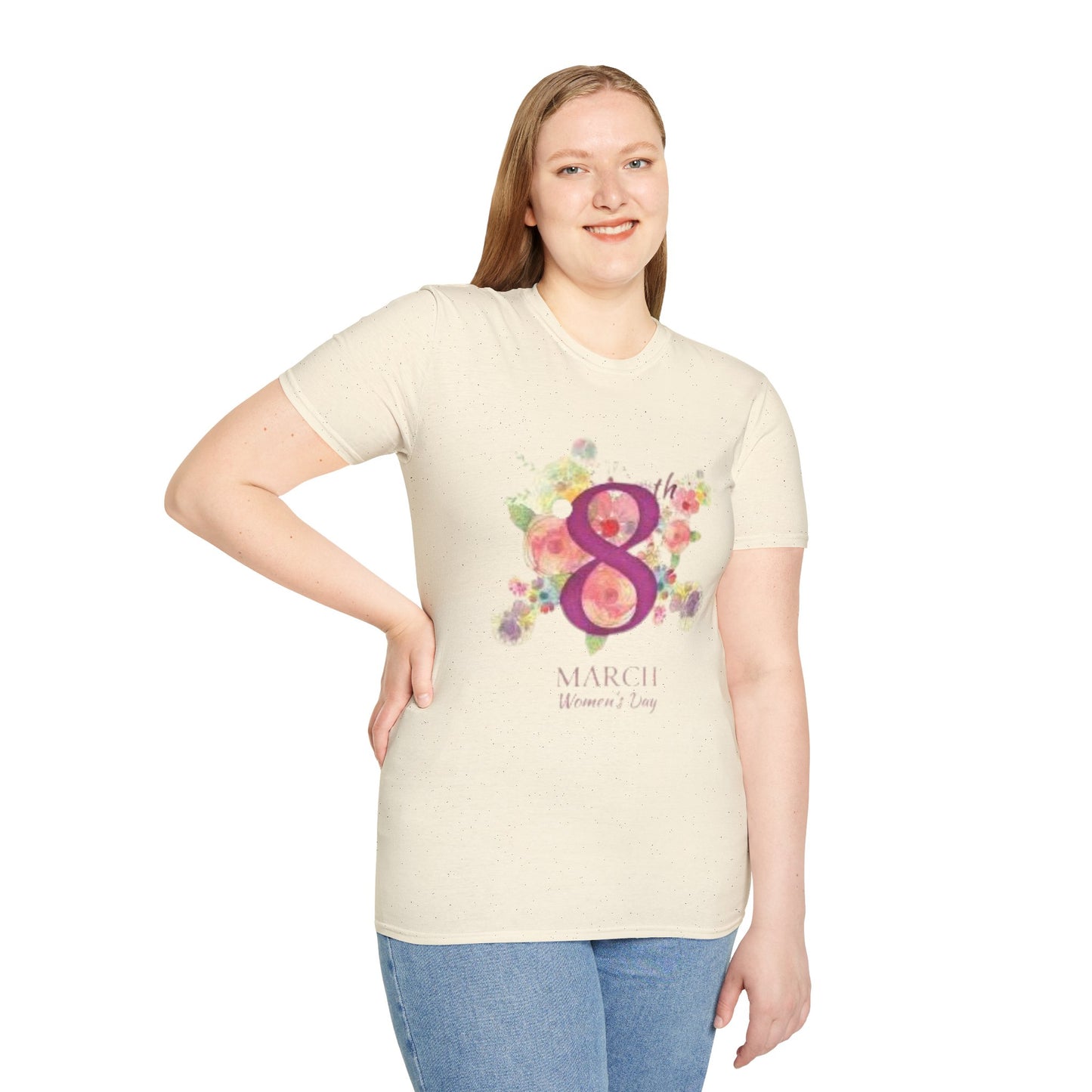 Women’s Day Floral T-Shirt - Celebrate 8th March with Style