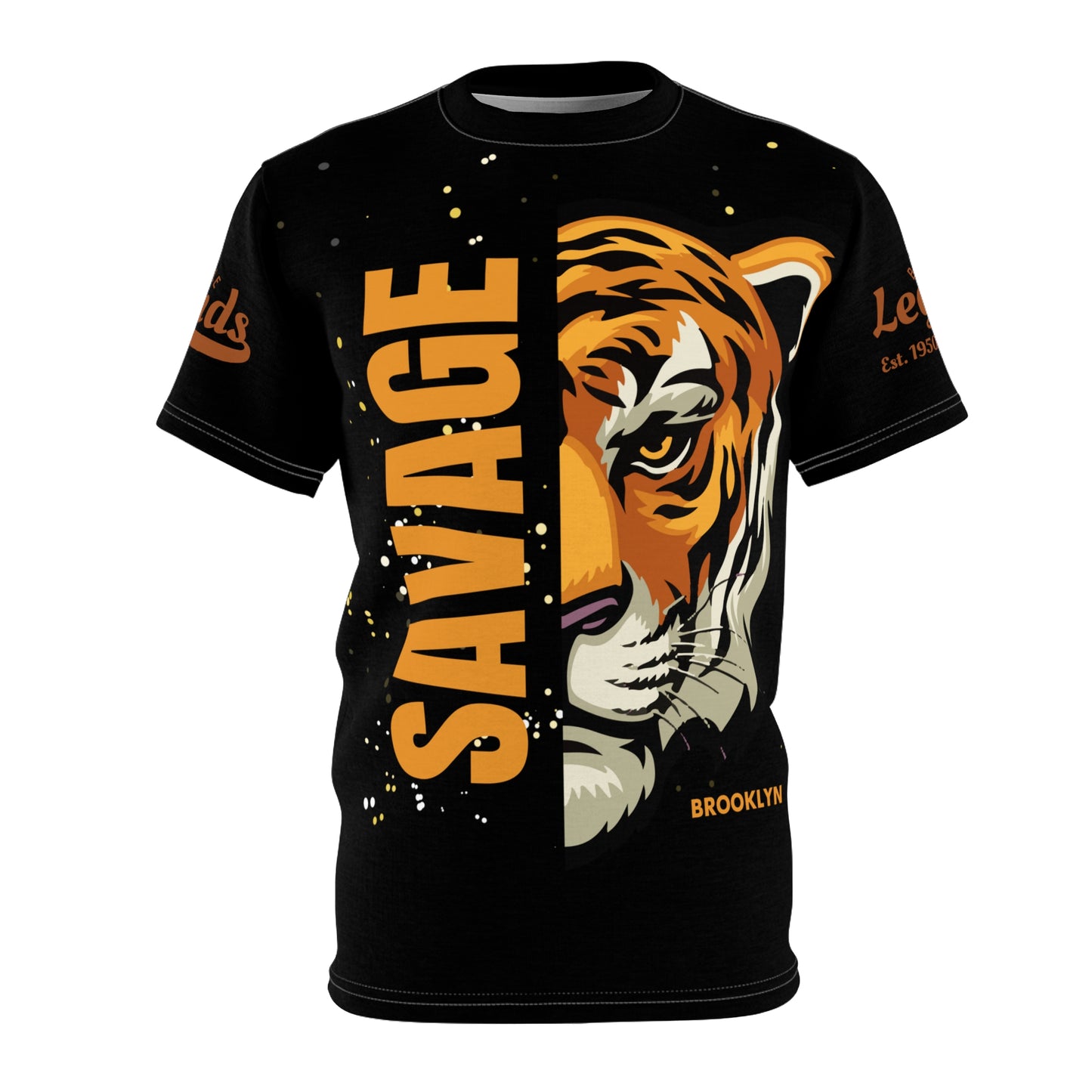 Savage Tiger Unisex Cut & Sew Tee - Bold Graphic T-Shirt for Wild Souls