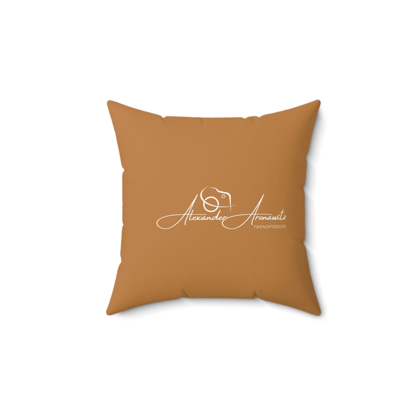 Personalized Spun Polyester Square Pillow - Custom Home Decor with Signature Design