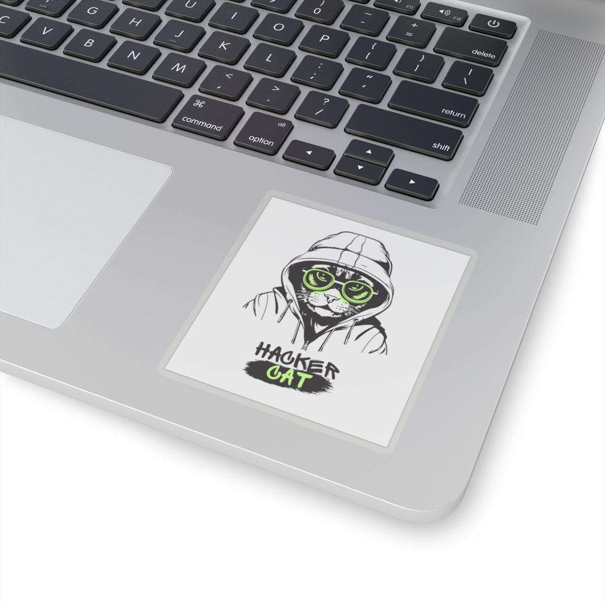 Hacker Cat Kiss-Cut Stickers | Cool Cat Art for Tech Lovers