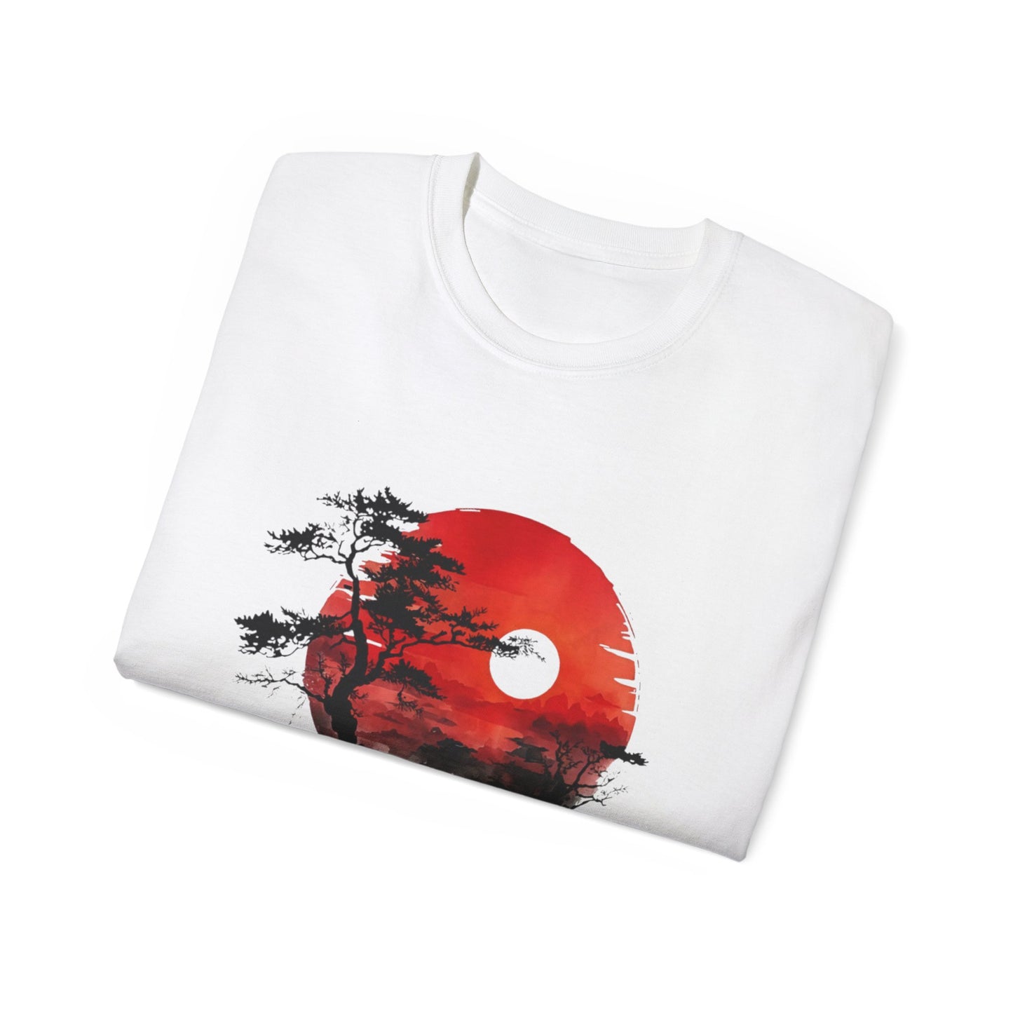 Zen Sunset Unisex Ultra Cotton Tee - Relaxing Nature Inspired Design