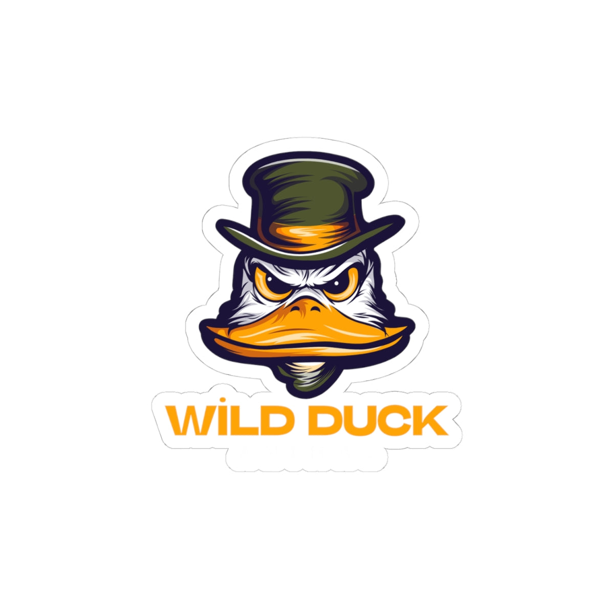 Wild Duck Animal Kiss-Cut Stickers - Quirky Laptop Decals for Fun Lovers