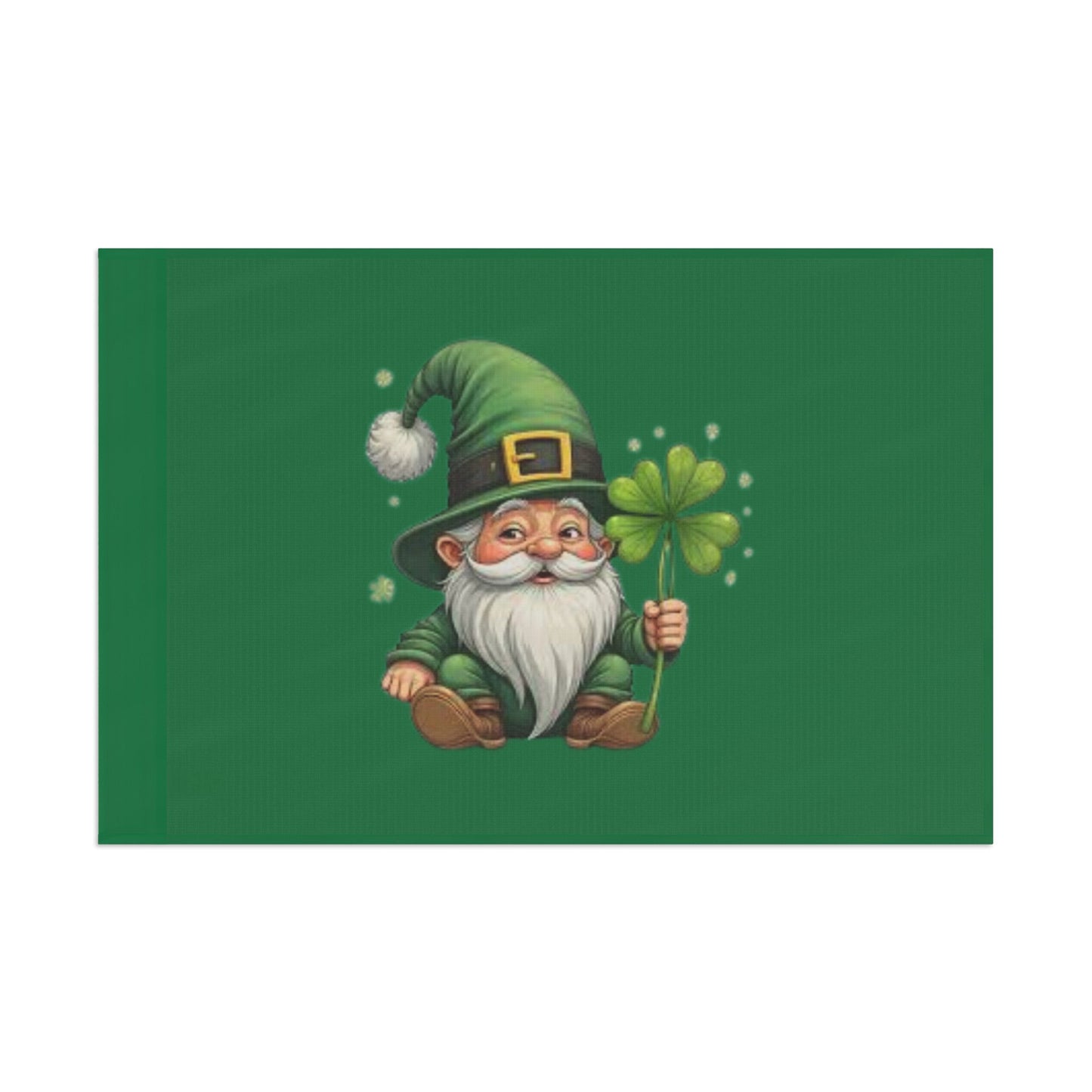 St. Patrick's Day Gnome Flag - Lucky Clover Decor