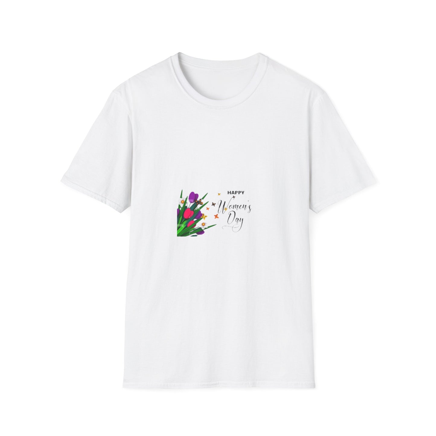 Happy Women's Day Floral Unisex Softstyle T-Shirt