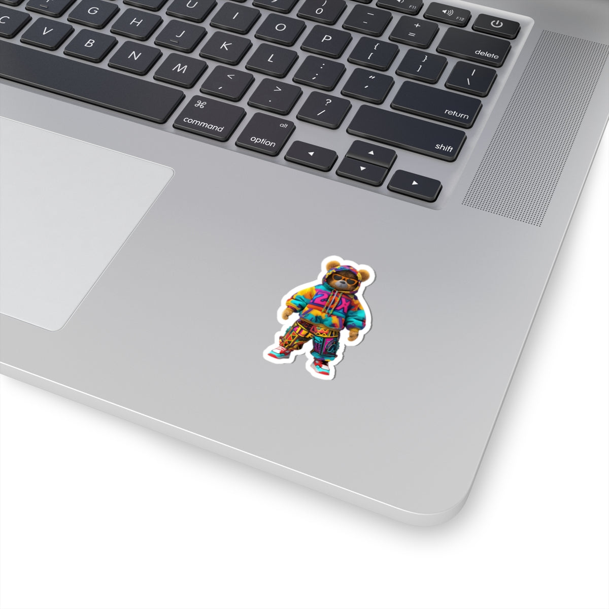 Cool Bear Streetwear Kiss-Cut Stickers - Vibrant Hip-Hop Vibe for Trendsetters