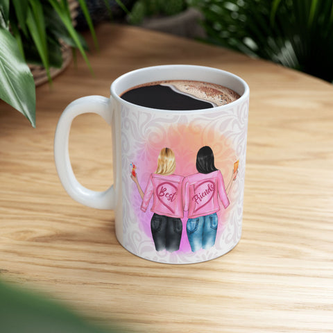 Friendship Ceramic Mug - Perfect Gift for Friends, 11oz & 15oz