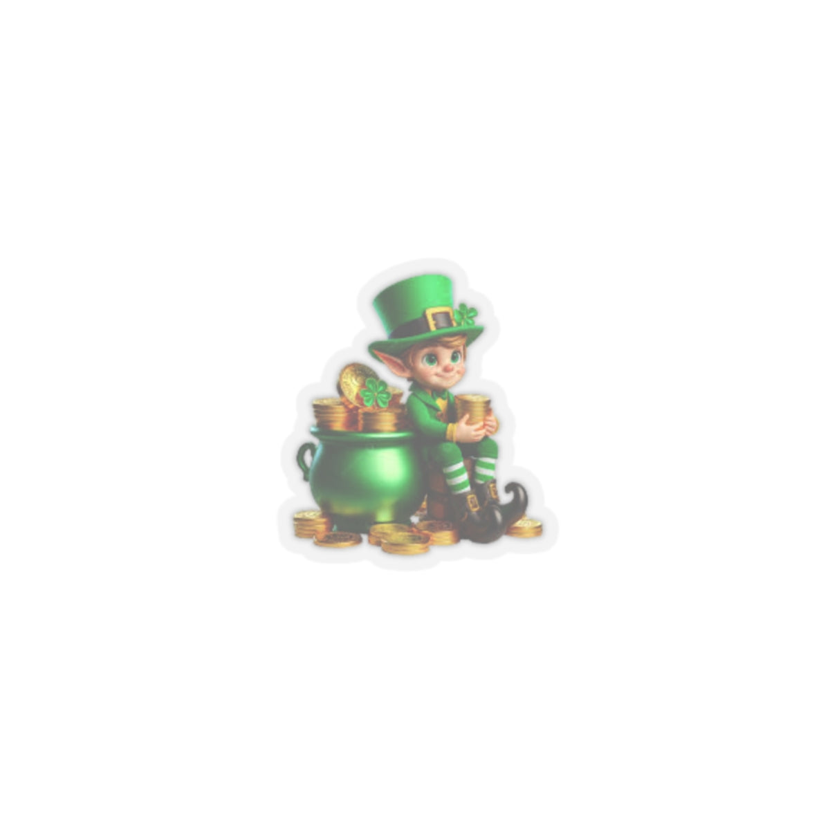 Lucky Leprechaun Kiss-Cut Stickers - Perfect for St. Patrick's Day Decor