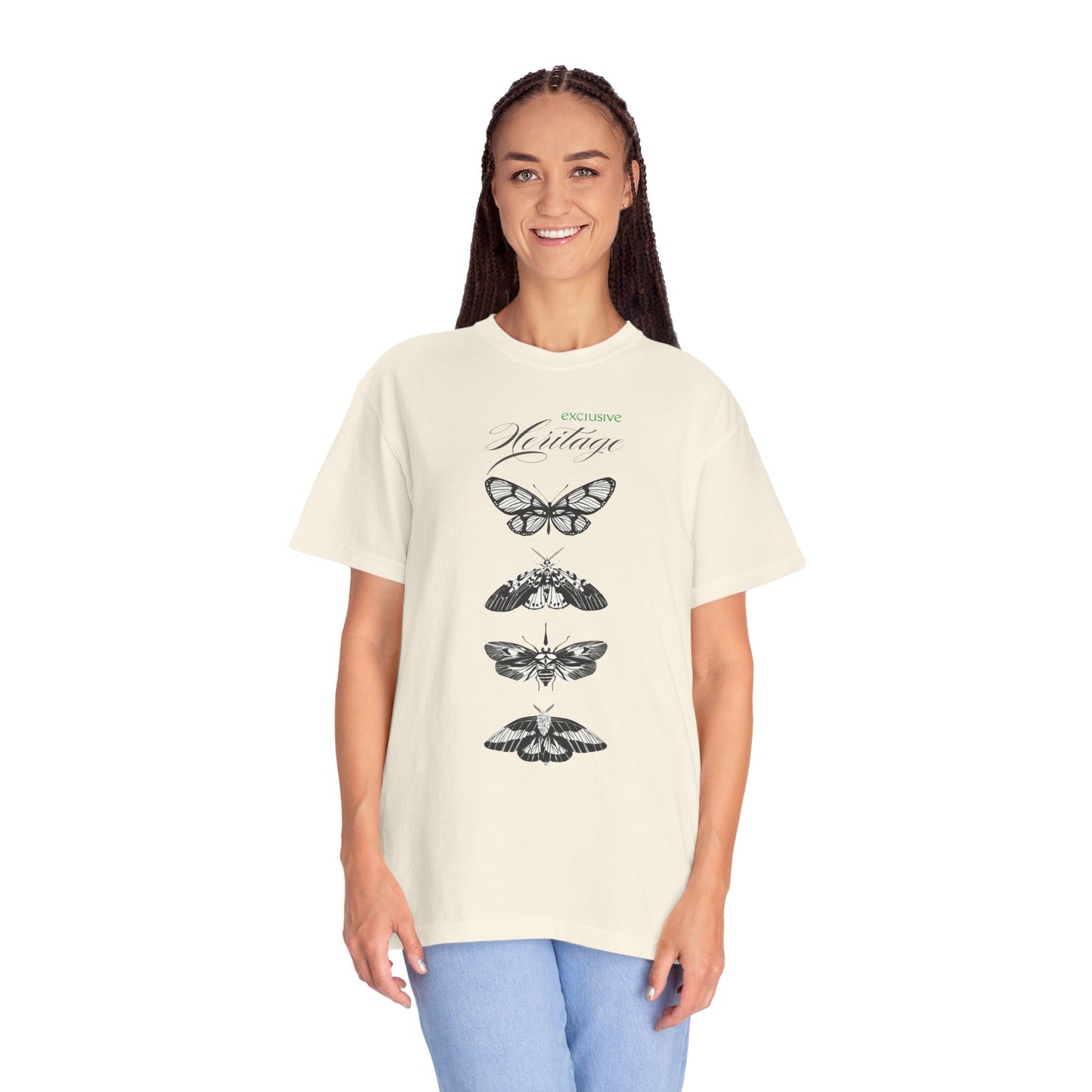 Heritage Butterfly Unisex Garment-Dyed T-shirt