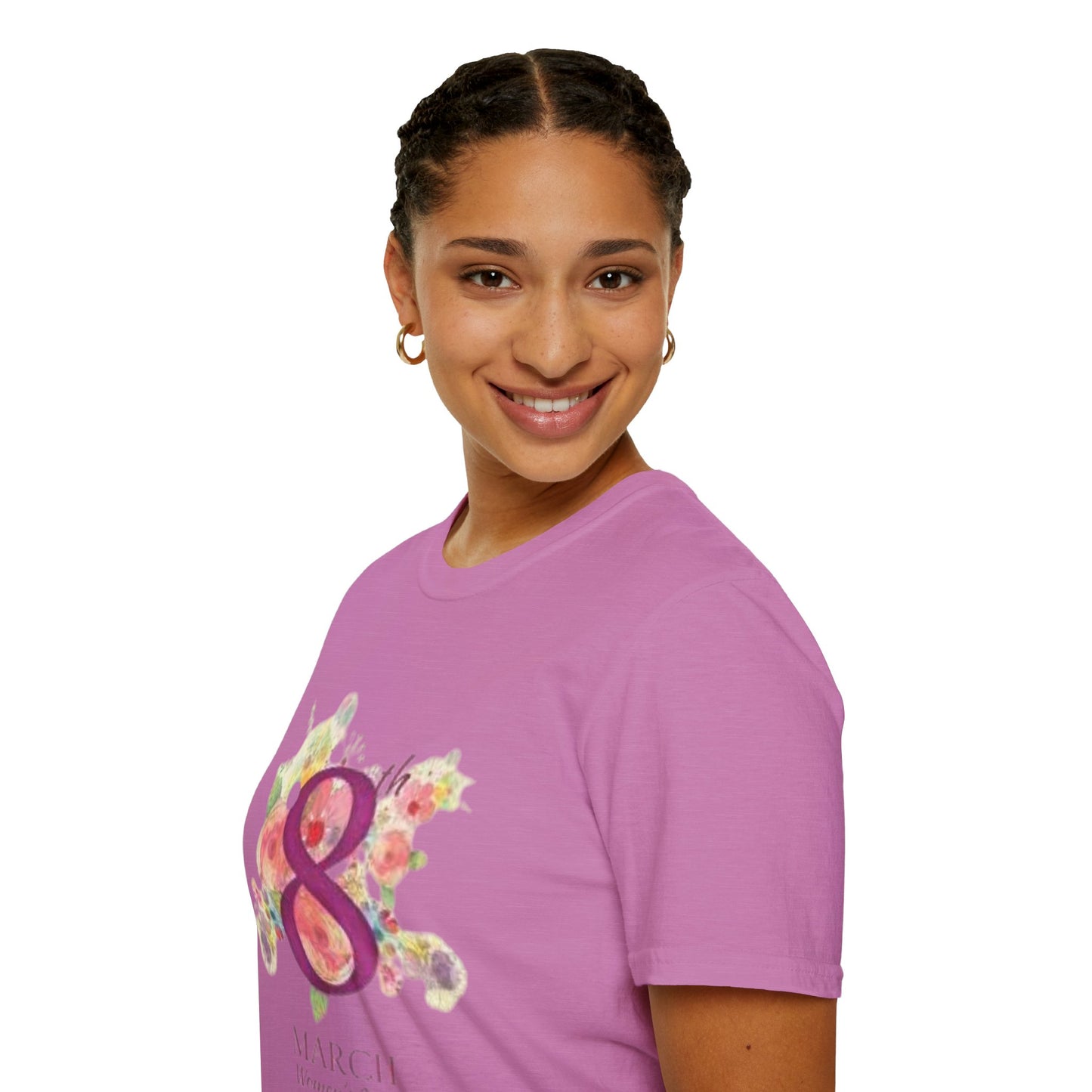 Women’s Day Floral T-Shirt - Celebrate 8th March with Style