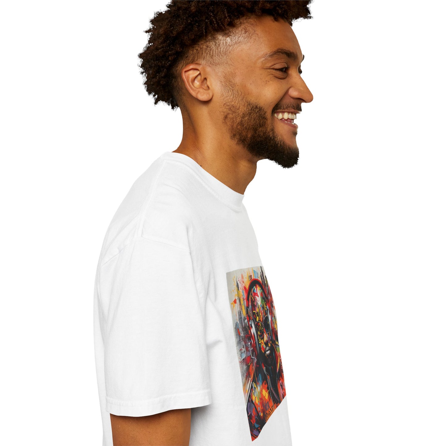 Vibrant Artistic Unisex T-Shirt - Music Vibes Graphic Tee