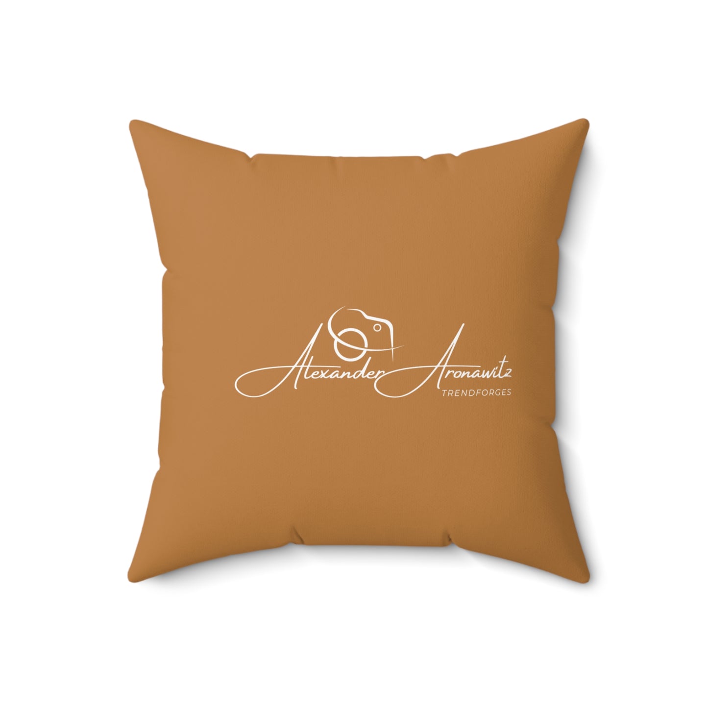 Personalized Spun Polyester Square Pillow - Custom Home Decor with Signature Design