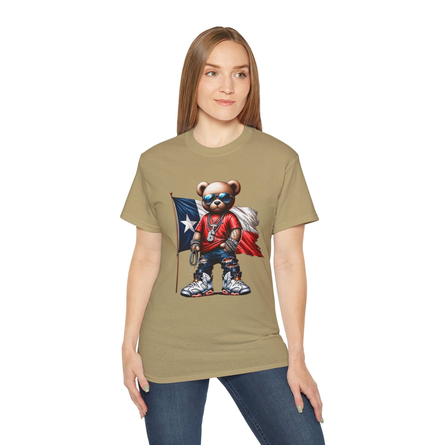 Cool Texas Bear Graphic Tee for Unisex - Stylish Summer Apparel