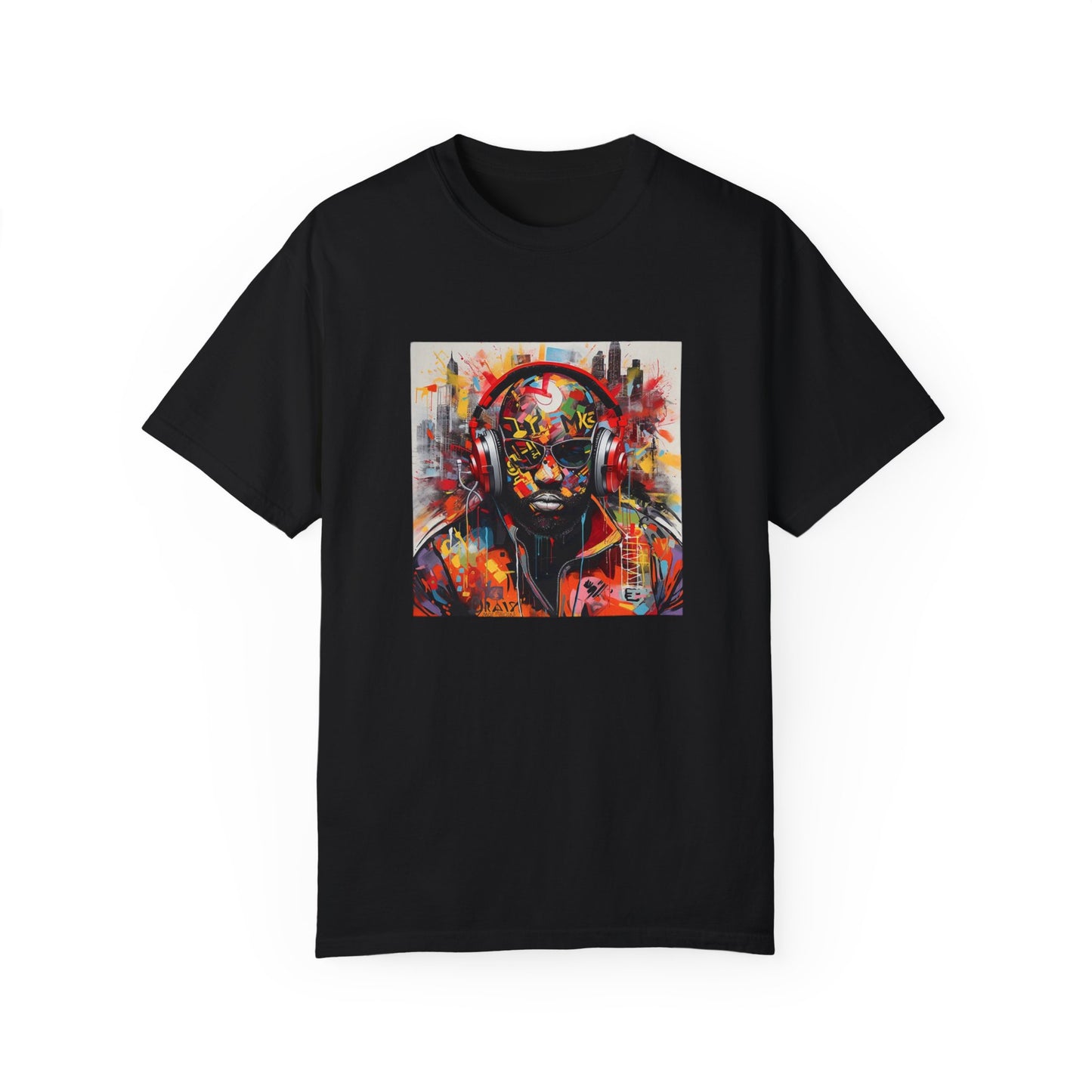 Vibrant Artistic Unisex T-Shirt - Music Vibes Graphic Tee