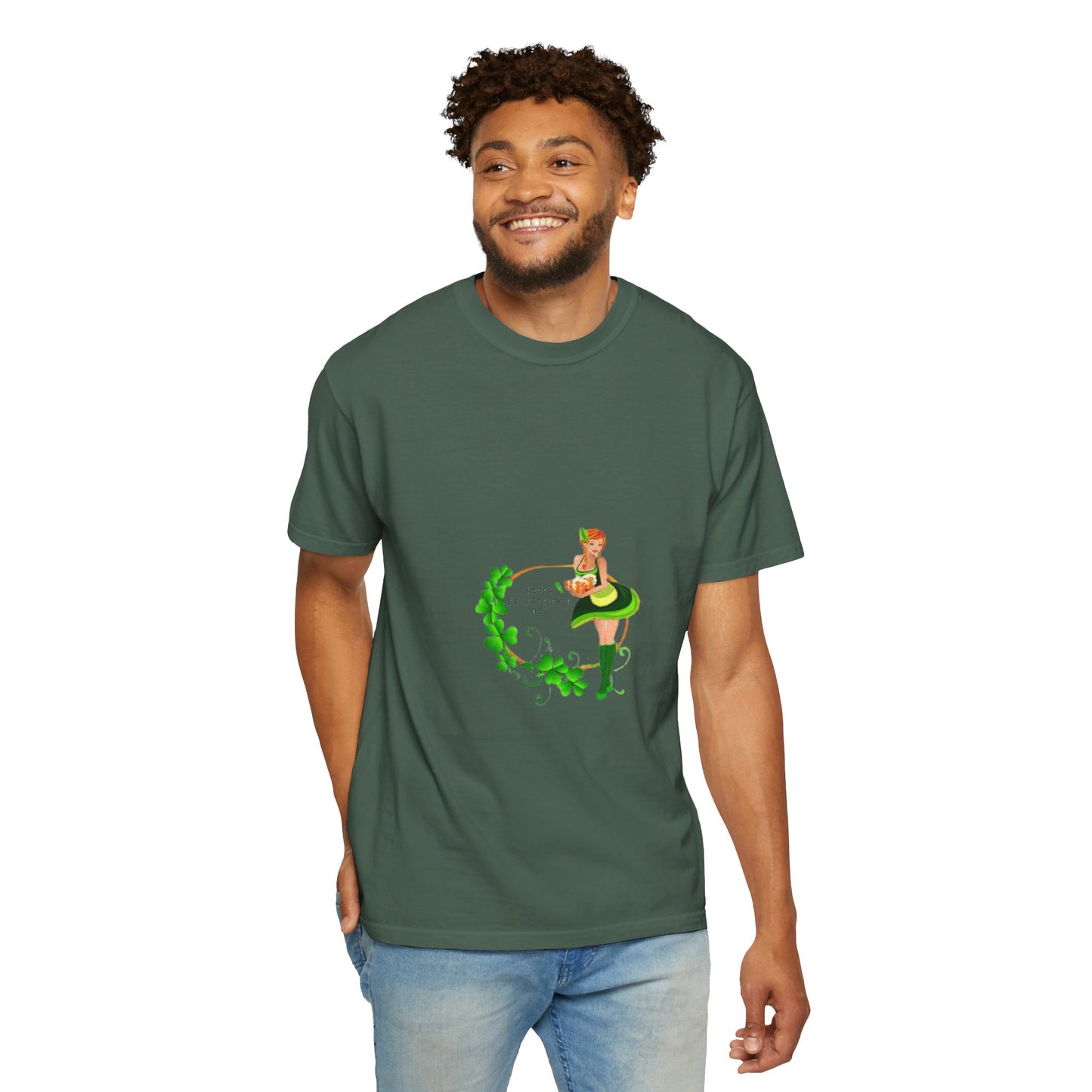 Cute St. Patrick's Day Unisex T-Shirt with Green Design