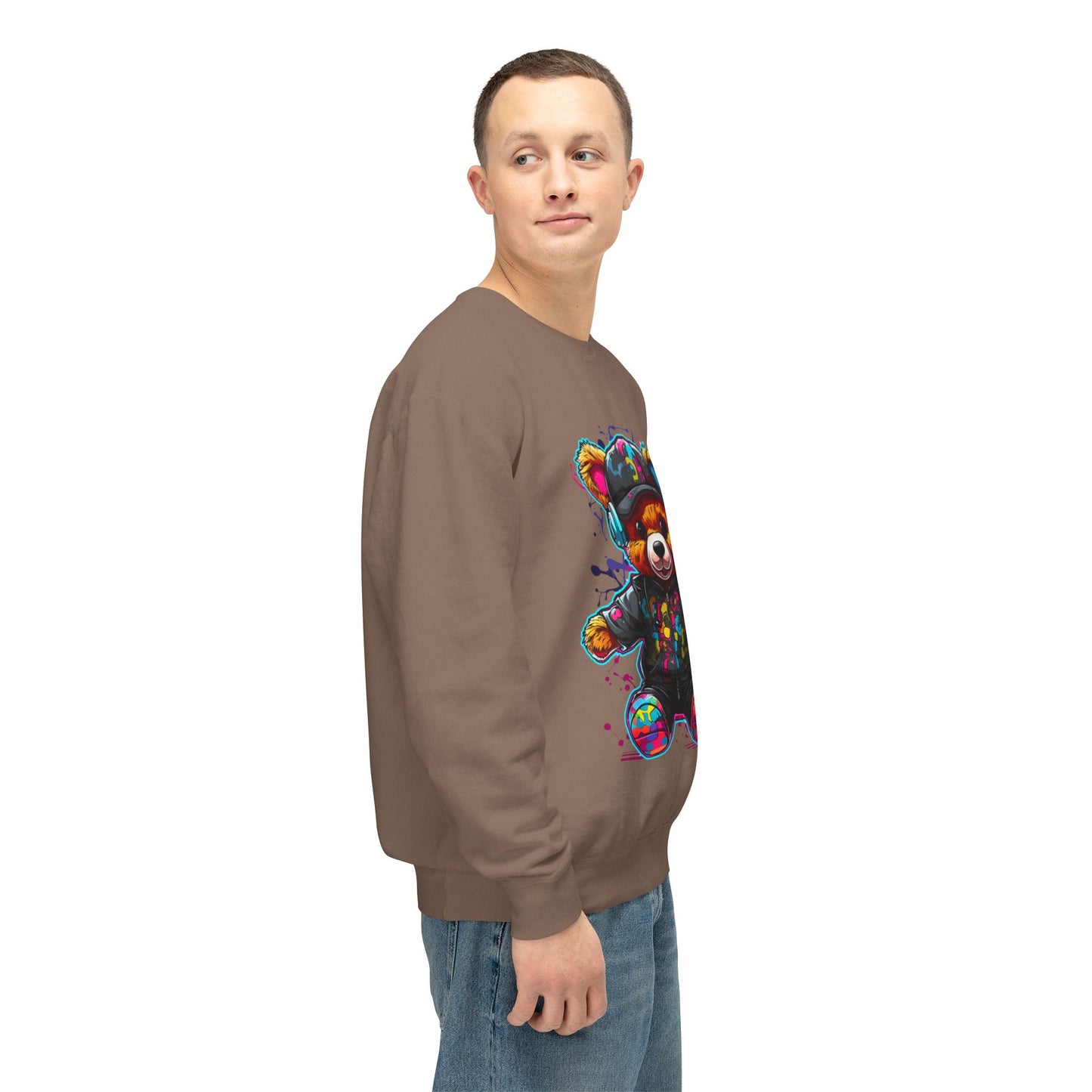 Colorful Bear Graphic Unisex Sweatshirt - Perfect for Casual Comfort