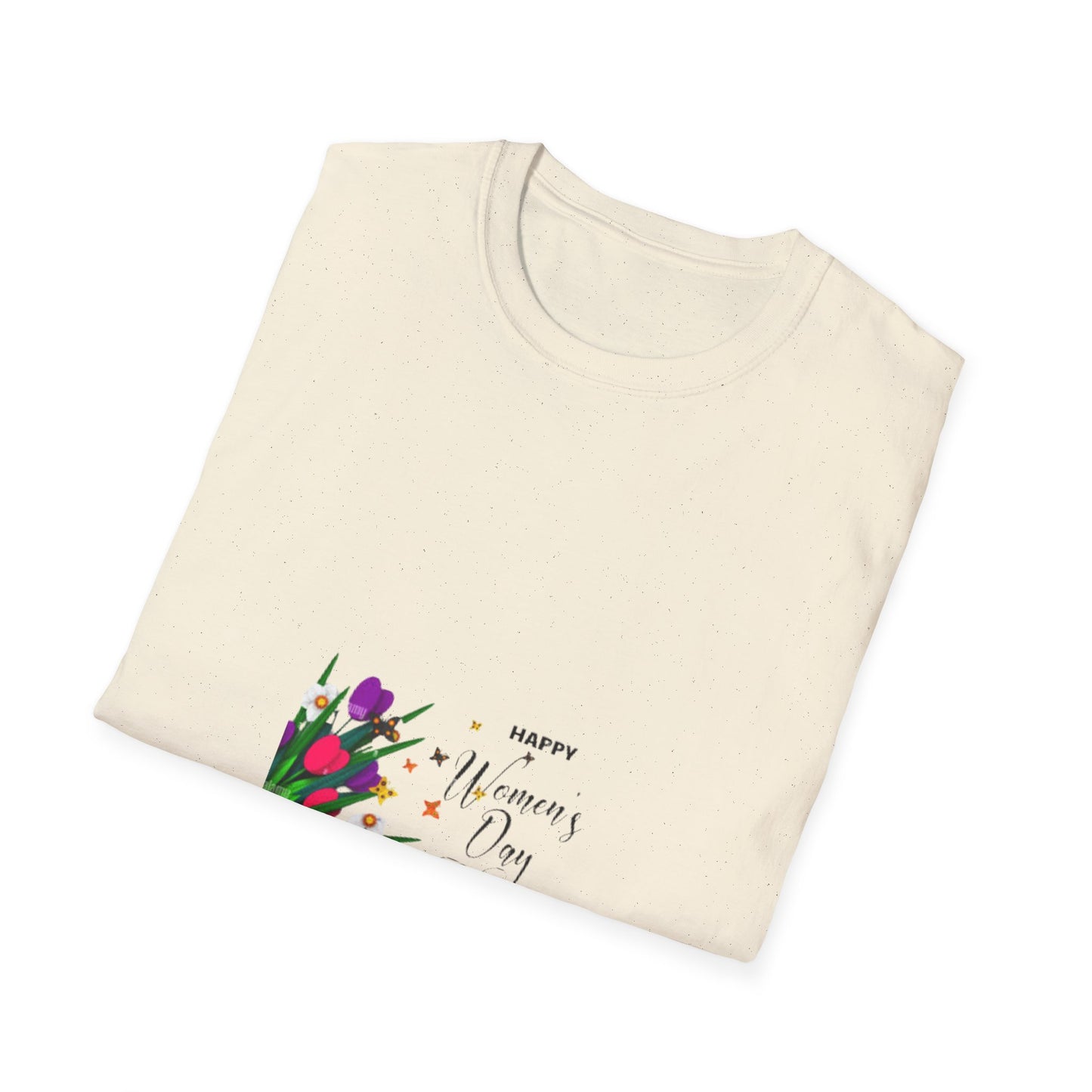 Happy Women's Day Floral Unisex Softstyle T-Shirt