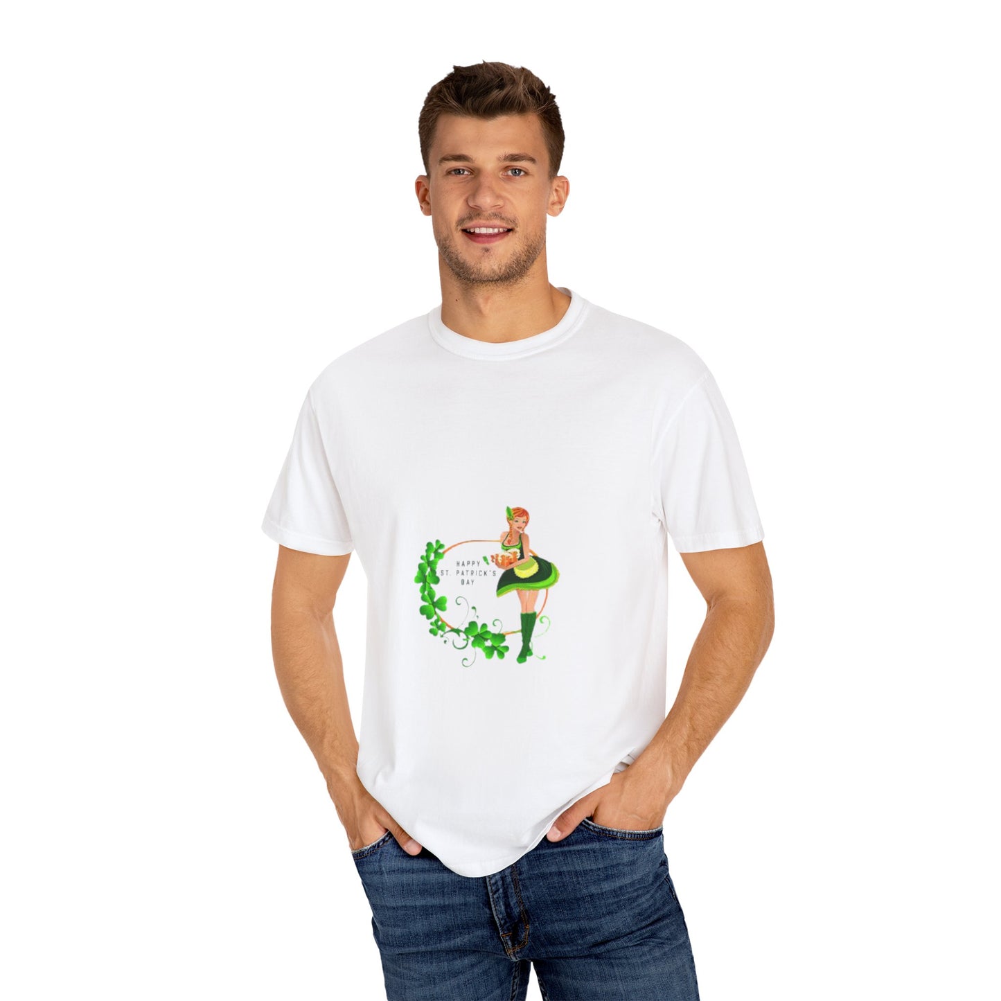 Cute St. Patrick's Day Unisex T-Shirt with Green Design