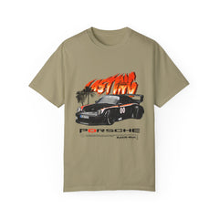 Retro Racing Unisex Garment-Dyed T-Shirt | Perfect for Car Enthusiasts