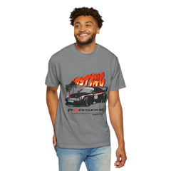 Retro Racing Unisex Garment-Dyed T-Shirt | Perfect for Car Enthusiasts
