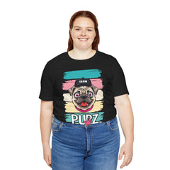 Funny Pug Team Tee - Unisex Short Sleeve Jersey T-Shirt