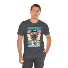 Funny Pug Team Tee - Unisex Short Sleeve Jersey T-Shirt