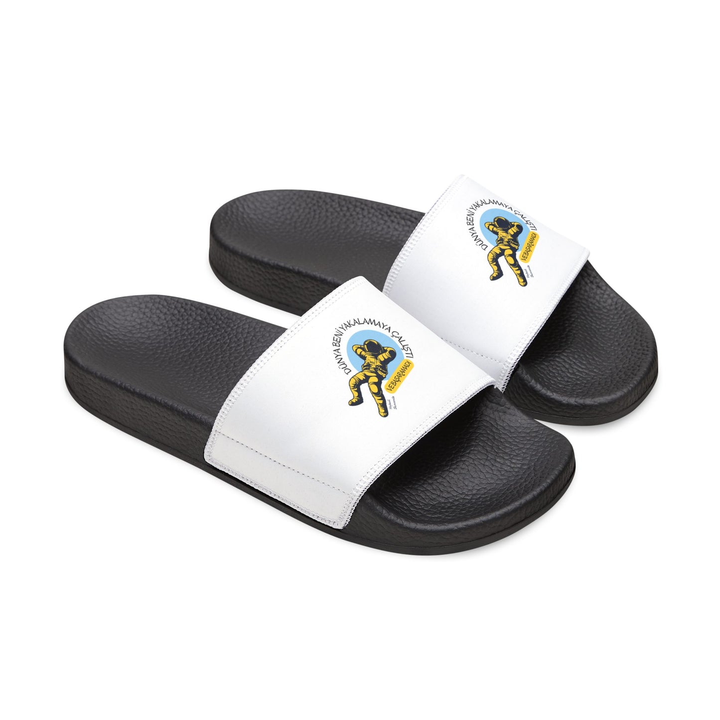 Men's Removable-Strap Sandals with Unique Graphic Design