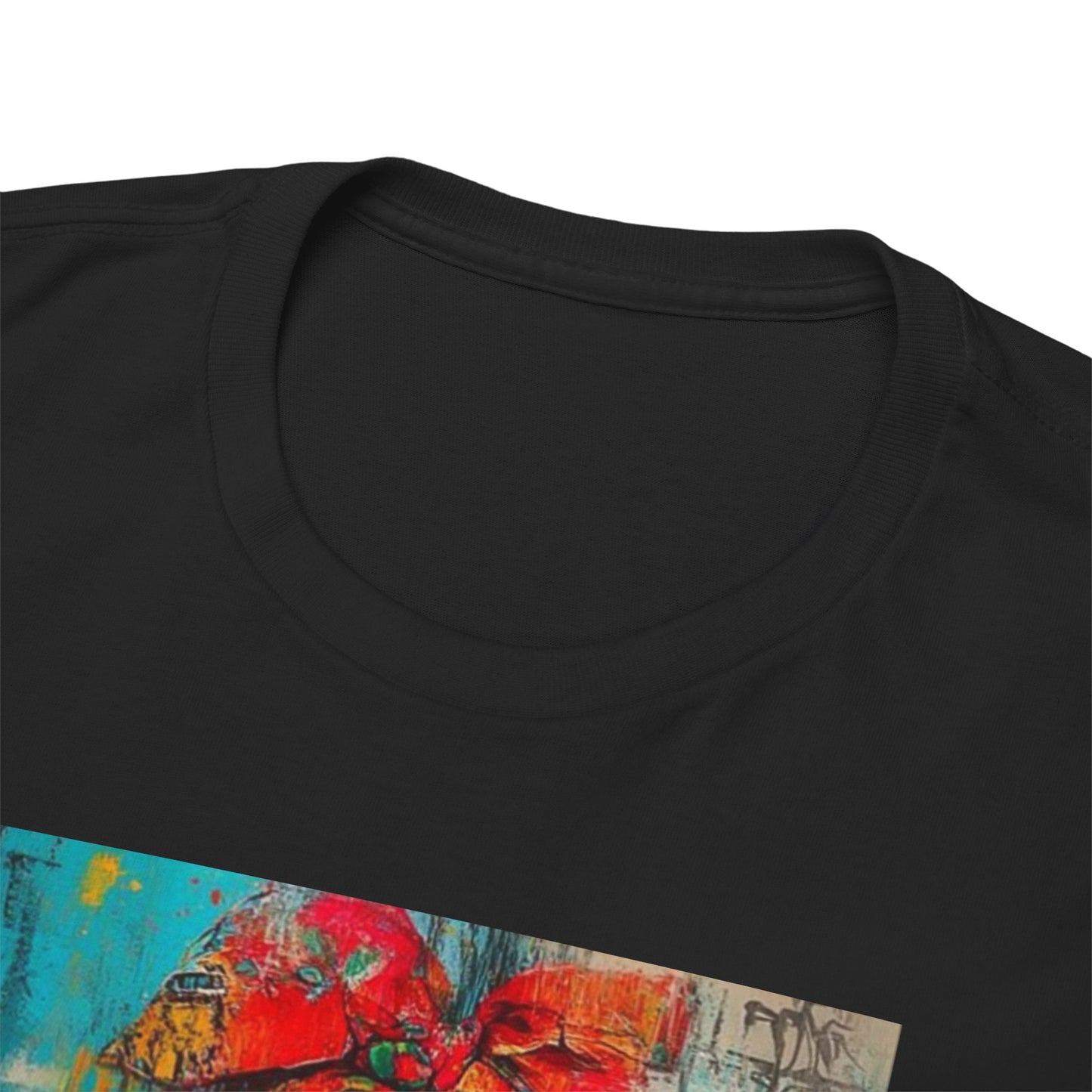 Chic Summer Vibes Unisex Heavy Cotton Tee with Colorful Art