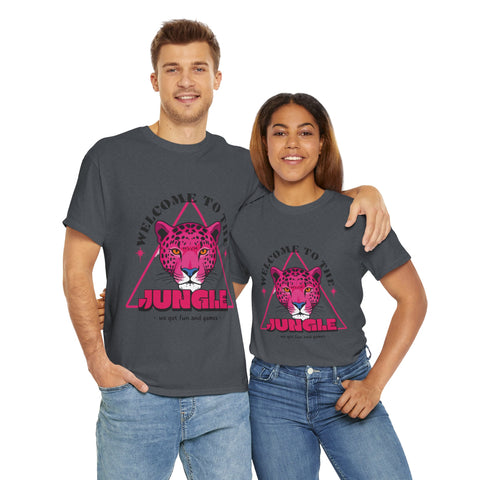 Welcome to the Jungle Unisex Heavy Cotton Tee - Fun & Games Jungle Graphic Shirt