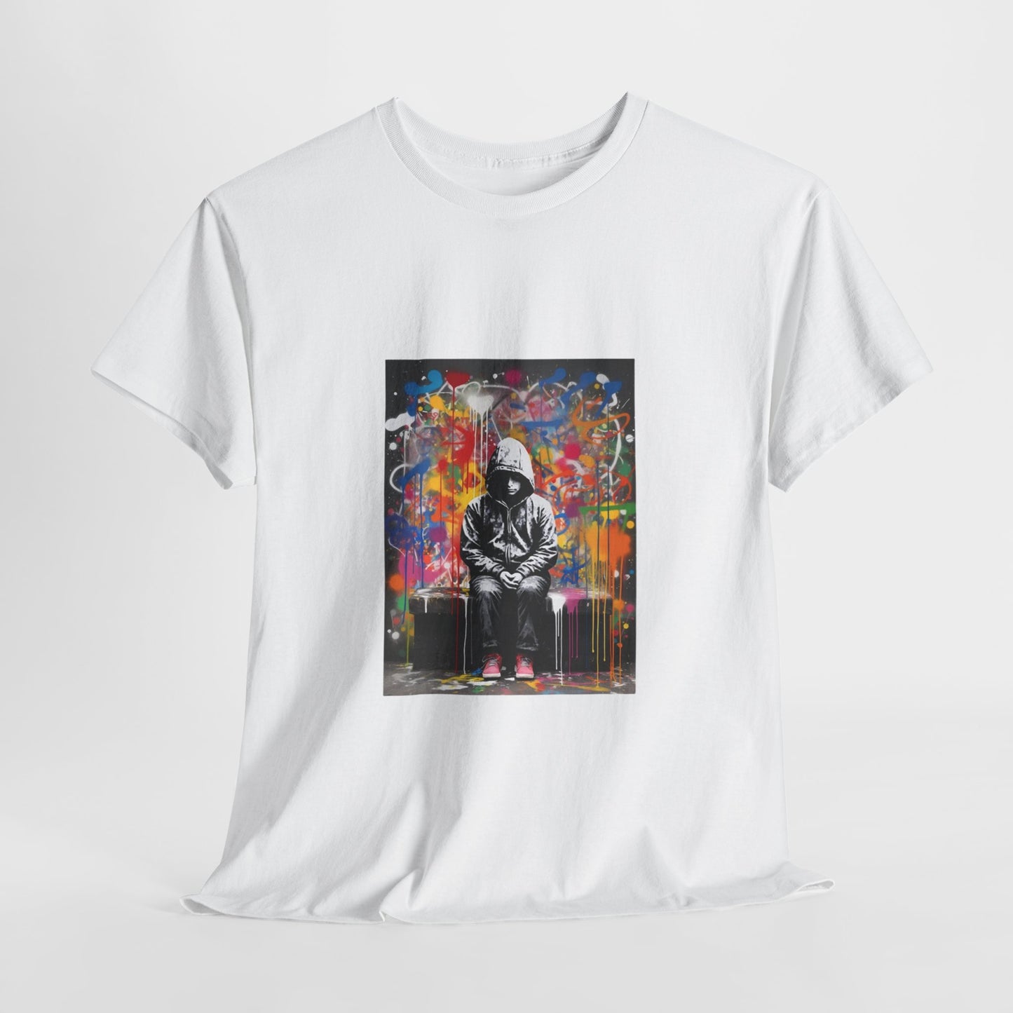 Vibrant Urban Art Unisex Heavy Cotton Tee