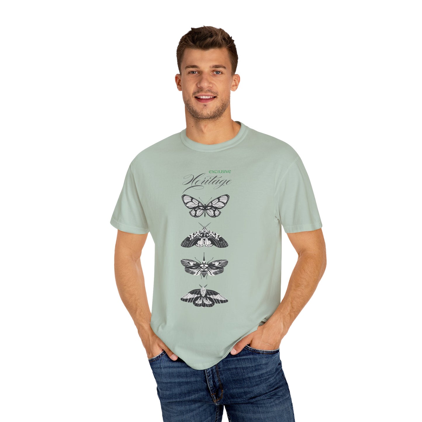 Heritage Butterfly Unisex Garment-Dyed T-shirt