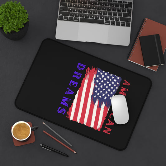 American Dreams Desk Mat - USA Flag Decorative Mouse Pad