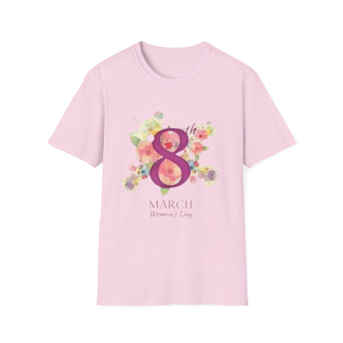 Women’s Day Floral T-Shirt - Celebrate 8th March with Style