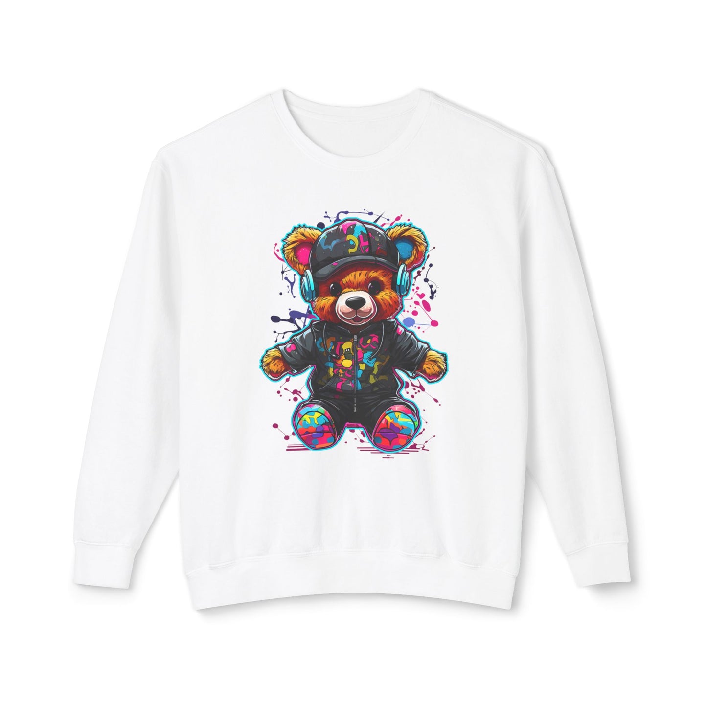 Colorful Bear Graphic Unisex Sweatshirt - Perfect for Casual Comfort