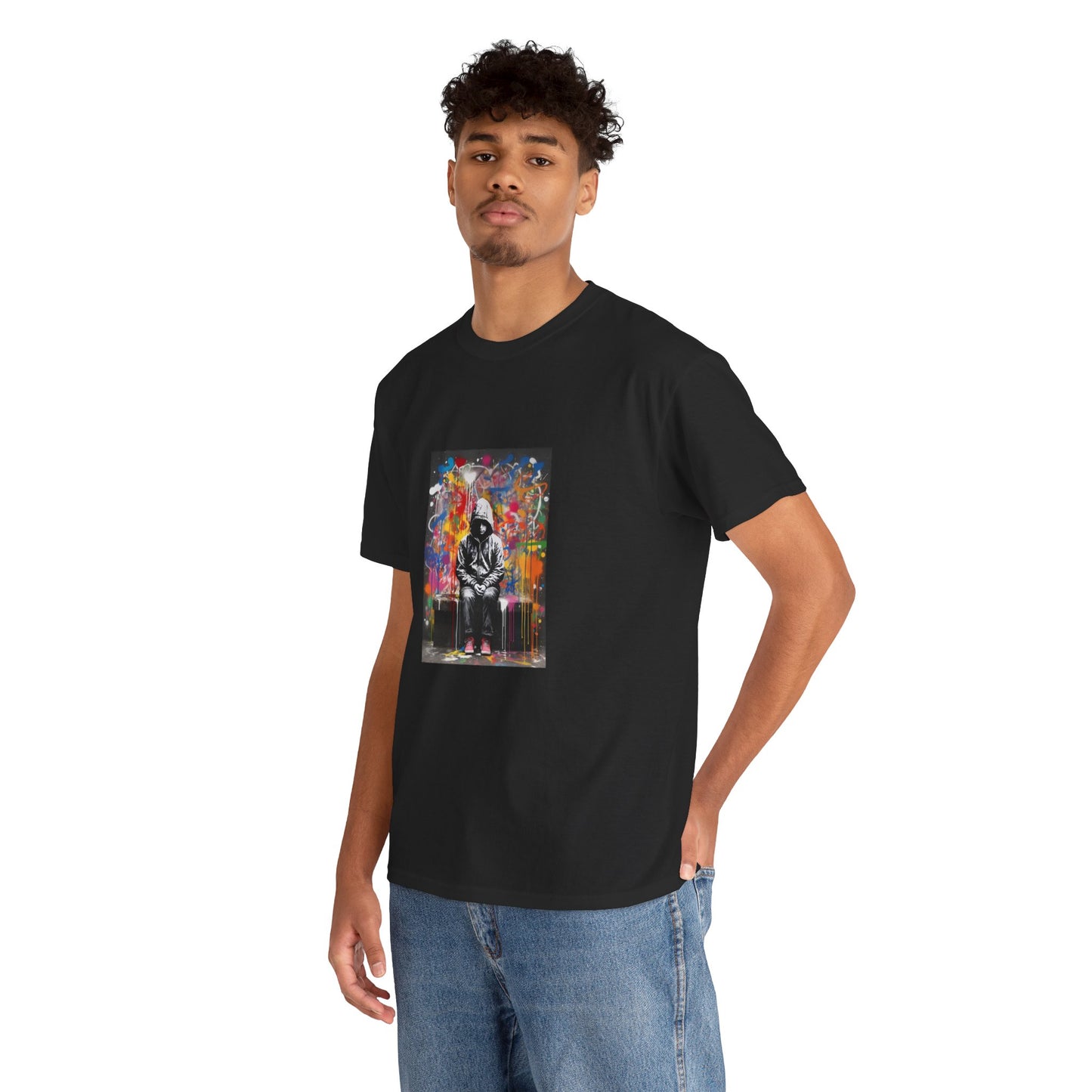 Vibrant Urban Art Unisex Heavy Cotton Tee