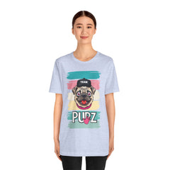 Funny Pug Team Tee - Unisex Short Sleeve Jersey T-Shirt