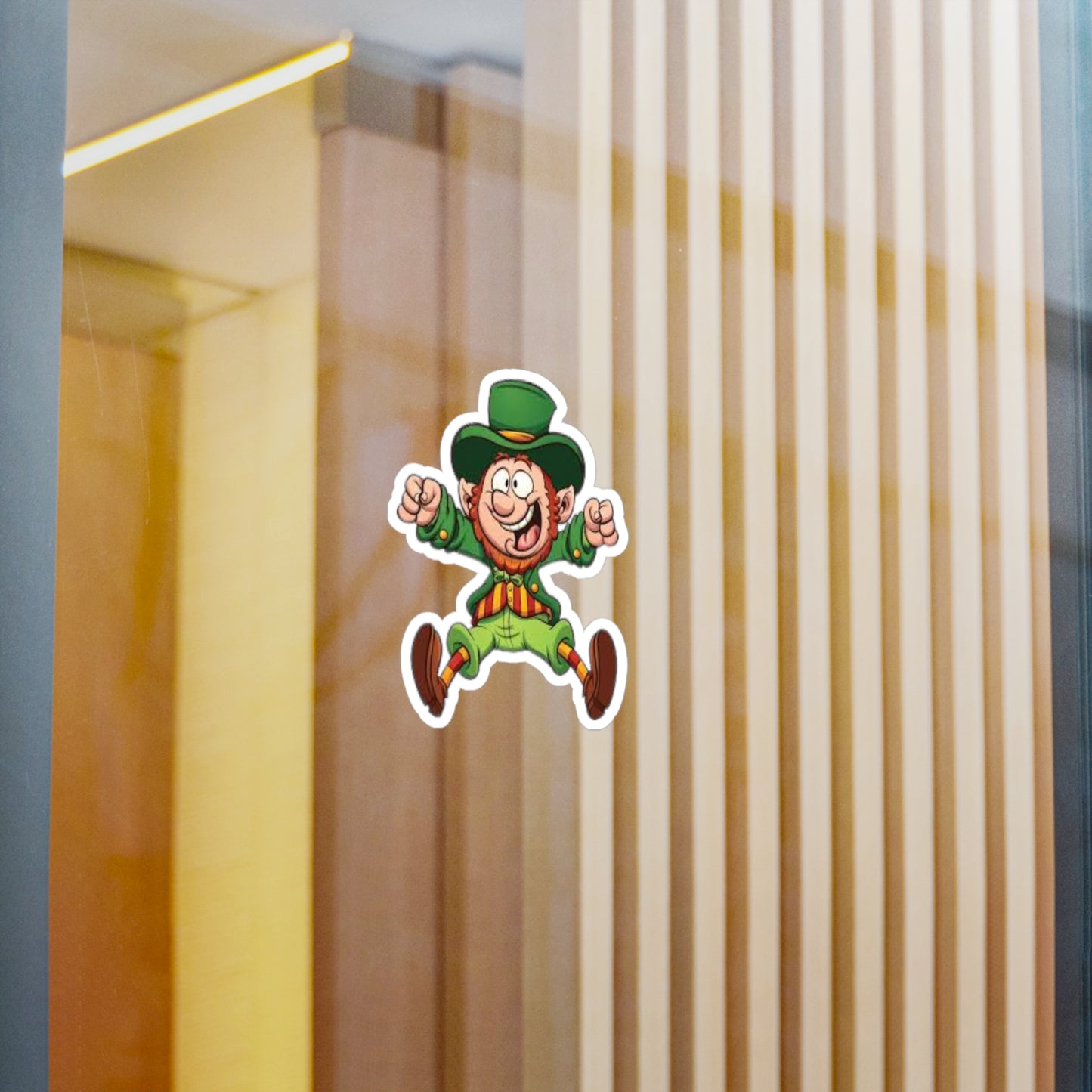 Lucky Leprechaun Kiss-Cut Vinyl Decals - Fun St. Patrick's Day Stickers