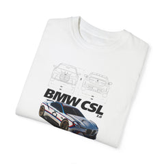 BMW CSL Unisex Garment-Dyed T-Shirt | Car Enthusiast Apparel