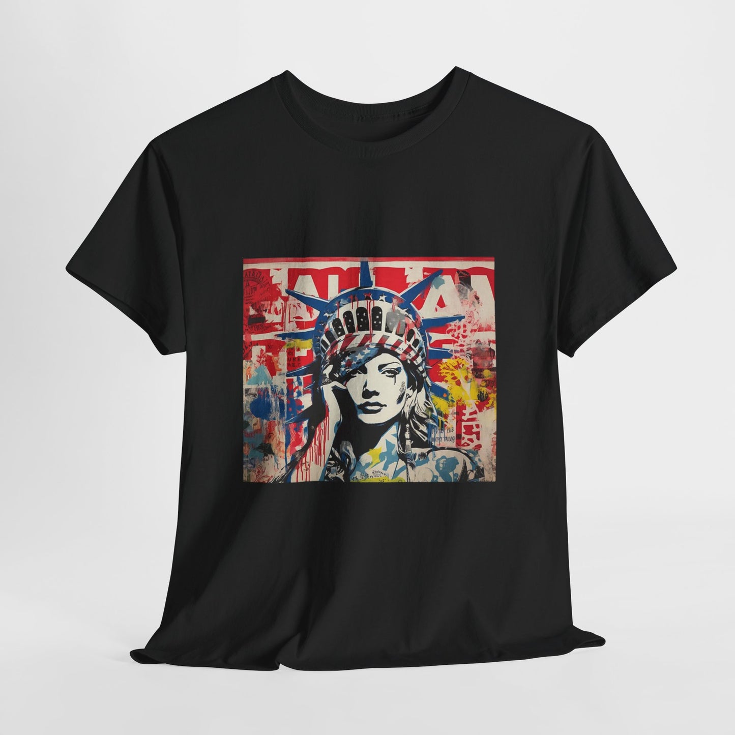 Artistic Graphic Unisex Heavy Cotton Tee - Bold Street Art Design